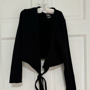 WearMoi Black Ballet Warm Up Sweater Size